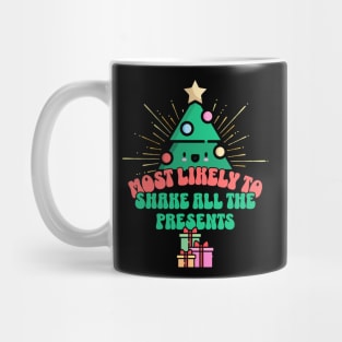 Retro Most Likely To Shake All the Presents Mug